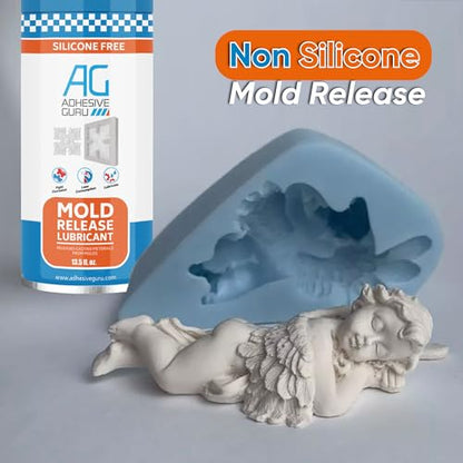 Adhesive Guru Non Silicone Epoxy Mold Release Spray (13.5 fl oz), Silicone-Free Release Agent Aerosol Spray for Epoxy Resin Molds, 1 Pack - color: 13.5 fl oz, size: 1 Pack