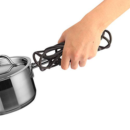ME.FAN Silicone Trivet Mat - Kitchen Hot Pads for Pots & Dish - Insulated Teapot Trivet - Flexible, Durable, Non-Slip Large Coasters 3 Set Black - color: 3set-black