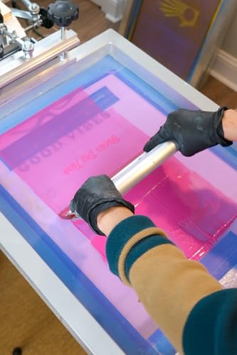 Rapid Cure® Screen Printing Ink Pink (Quart - 32oz.) - Plastisol Ink for Screen Printing, Fast Curing Fabric Paint - Screen Print Direct®, USA Made - color: Flower Power Pink, size: 32 fl oz