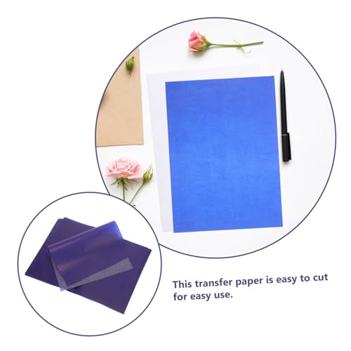 Homoyoyo Daily Use Carbon Papers 50 Sheets Graphite Paper for Tracing on Fabric Drawing Roll