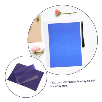 Homoyoyo Daily Use Carbon Papers 50 Sheets Graphite Paper for Tracing on Fabric Drawing Roll