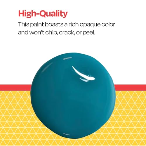 School Smart Washable Tempera Paint, Turquoise, 1 Pint Bottle - color: Turquoise