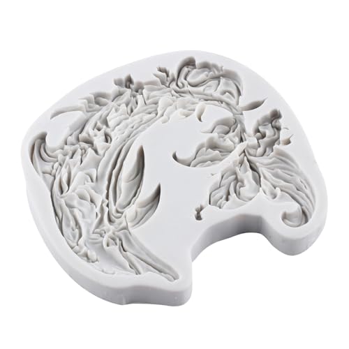 Dolphin Silicone Resin Casting Molds Dolphin Flower Polymer Clay Mold for DIY Crafts Epoxy Resin Casting Air Dry Polymer Clay Plaster Jewelry Making - color: Style K