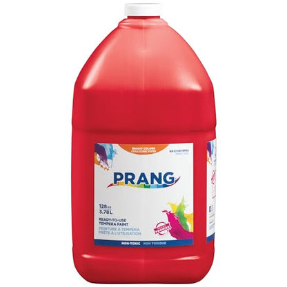 Prang Ready-to-Use Tempera Paint, Red, 1 Gal., 1 Count - color: Red