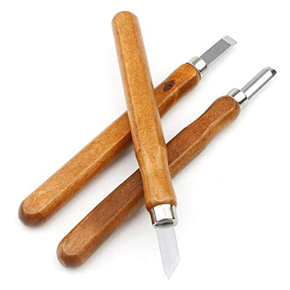 3 PCS Wood Carving Knife Set SK5 Wood Carving Tools Hand Carving Tool Set for DIY Sculpture Carpenter Experts & Beginners