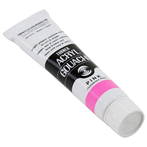 Turner Colour Works Acryl Gouache Artist Acrylic Paint - Single 20 ml Tube - Pink - color: Pink, size: 0.7 Fl Oz (Pack of 1)