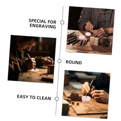 Housoutil 6pcs Flexible Rubber Carving Blocks for Crafts Professional Rubber Stamps for Engraving Printing for Creative Projects and Easy to