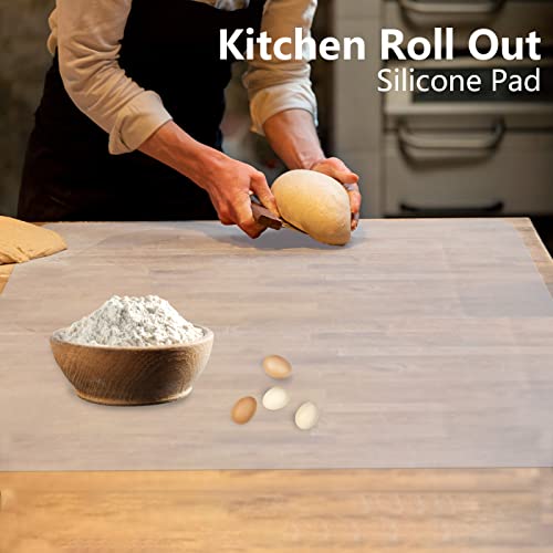 36" x 24" Extra Large Silicone Mat for Epoxy Resin, non-slip, heat-resistant, demolding, etc. (Black) - color: Black
