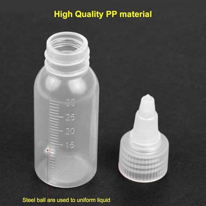 10PCS Paint Bottles, 30ml Airbrush Bottles, Paint Containers Suitable for Storing Various Paints and Other Liquids