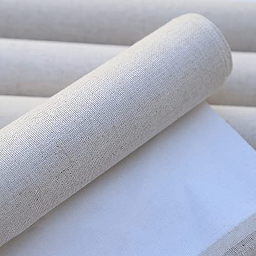 Painting Canvas Roll 3M One Roll Professional Blank Canvas for Painting Layer Acrylic Oil Painting Canvas Linen Blend Primed Art Supplies for Artist Natural Cotton Canvas Fabric - color: 3m Long Width 180cm