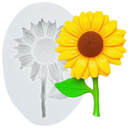 Sunflower Polymer Clay Mold Flower Silicone Molds for DIY Crafts Air Dry Plaster Polymer Clay Epoxy Resin Casting Jewelry Making - color: Style Q