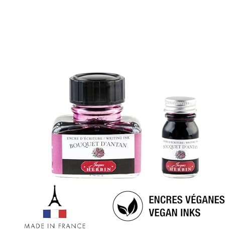 Herbin Fountain Pen Ink - 30ml Bottled - Bouquet d'Antan - color: Bouquet D'antan, size: 1 fl oz