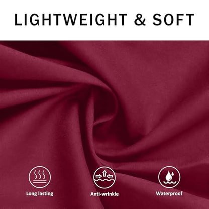 BOHARERS Waist Apron with 3 Pockets - Red Waitress Waiter Server Short Apron - color: F-1 Pack Red