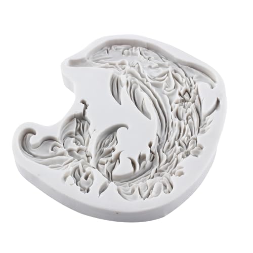 Dolphin Silicone Resin Casting Molds Dolphin Flower Polymer Clay Mold for DIY Crafts Epoxy Resin Casting Air Dry Polymer Clay Plaster Jewelry Making - color: Style K