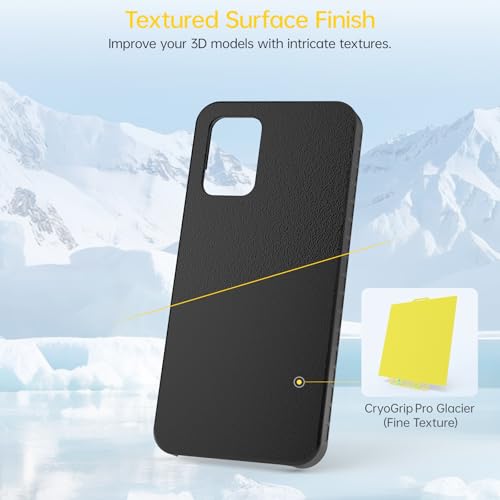 BIGTREETECH BIQU CryoGrip Pro Glacier-Yellow 257x257MM for Bambu-Lab P1P/P1S/P2S/X1C/X2D/X1E/A1 3D Printers Panda Build Plate Double Sided Upgrade Removable Surface Platform - style: Glacier-Yellow(P1P/P1S/P2S/X1C/X2D/X1E/A1)