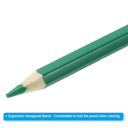 PATIKIL Watercolor Pencil, 6Pcs Water Soluble Pencils for Blending, Coloring, Sketch Drawing, Painting, Emerald Green - color: Emerald Green