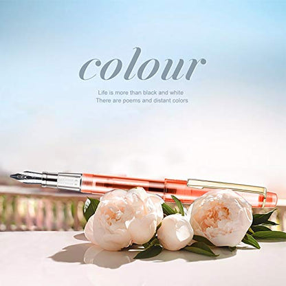 Calligraphy Set Fountain Pens 7 Different Size Nibs and 36 Assorted Ink Cartridges Kit for Calligraphy Lettering - Complete Easy Learning Set for Beginners F736