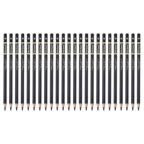 PATIKIL 24Pcs Drawing Pencils for Sketching, Soft Refill Sketch Pencils for Drawing, Graphite Art Pencil Set Professional Resistant Lead for Painting Shading Artist Office Supplies - size: Soft
