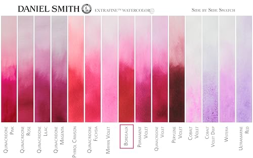 Daniel Smith Extra Fine Watercolor Paint, 15ml Tube, Bordeaux, 284600008, 0.5 Fl Oz (Pack of 1) - color: Bordeaux