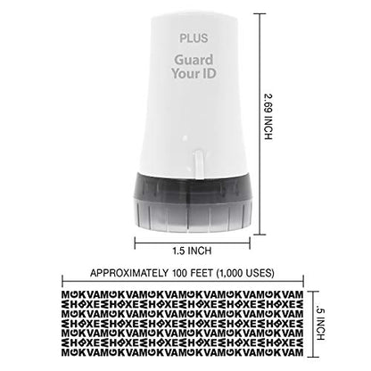 Guard Your ID Advanced 2.0 Roller Identity Privacy Stamp for Identity Theft Prevention and Security (Regular 3-Pack, White) - color: White, size: Regular 3-Pack