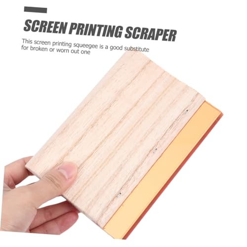 DOITOOL 2pcs Screen Printing Accessory Squeegee Blade Handle Ink Scraper for Printing