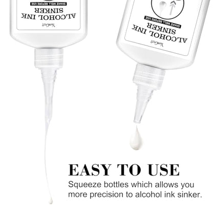 White Alcohol Ink for Epoxy Resin - 4 Ounce White Color Alcohol-Based Resin Ink for Resin Petri, Resin Tumblers, Coaster Making, White Alcohol Paint Epoxy Resin Pigment for Painting, Yupo, Resin Art
