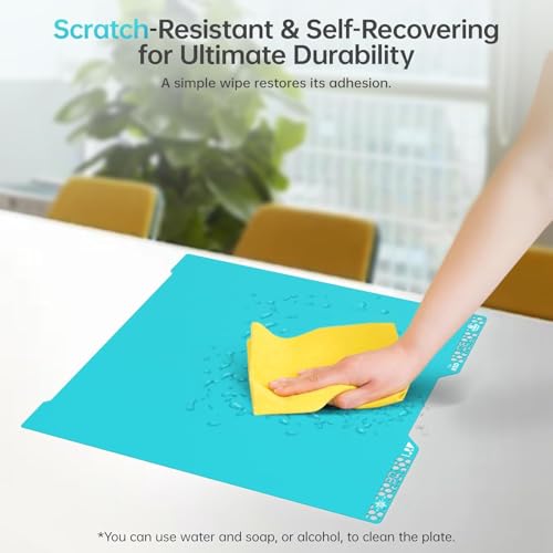 BIGTREETECH BIQU Cryogrip Pro Glacier for Bambu-Lab H2D/H2S 3D Printer 355x346MM Double-Sided Fine Textured Build Plate High Adhesion Heated Bed Cover Upgrade Removable&Easy Clean Spring Steel Sheet - style: Glacier(H2D/H2S)