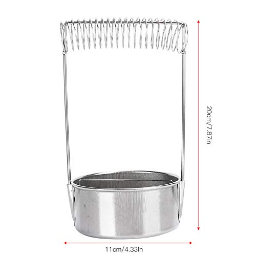 Paint Brush Washer, Stainless Steel Brush Washer for Painting, Paint Brush Cup, with Wash Tank Filter Screen Holder Spring, to Clean and Dry Paint Brushes (Not for Large Brushes)