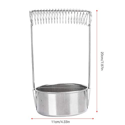 Paint Brush Washer, Stainless Steel Brush Washer for Painting, Paint Brush Cup, with Wash Tank Filter Screen Holder Spring, to Clean and Dry Paint Brushes (Not for Large Brushes)