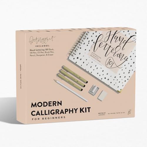 Modern Calligraphy Kit for Beginners: A Creative Craft Kit for Adults featuring Hand Lettering 101 Book, Brush Pens, Calligraphy Pens, and More (Calligraphy Practice Book Series)