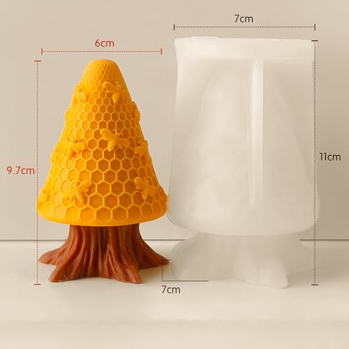 Honeycomb Silicone Cylinder Mold for Resin Casting & Candle Making - color: jh-honeycomb-5170