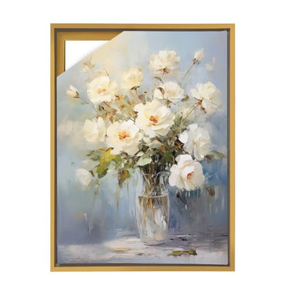 Fepinc Canvas Floating Frame, Canvas Frame 0.75 inches deep Floater for Canvas Panel Oil Painting Wall Art Prints (Gold, 15.7x19.6) - color: Gold, size: 15.7x19.6