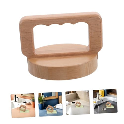 Hemobllo Wood Block Printing Baren with Ergonomic Handle and Cleaning Cloth – 4 Inch Linocut Printmaking Pressing Tool for Artists and Crafting Projects