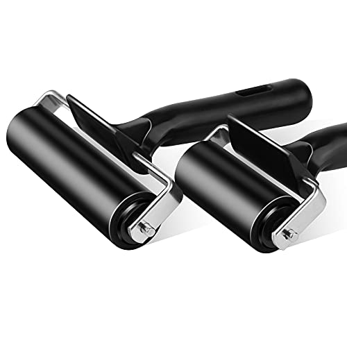 6 Inch Rubber Roller Tool, Rubber Brayer Roller for Printmaking by HRLORKC - size: 6 inch-1pack