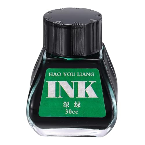 PATIKIL Fountain Pen Ink Dark Green, 30ml Calligraphy Pen Bottled Ink Non-Carbon Colorful Smooth Flow Color Dip Drawing Set Art Supplies for Writing Painting Journaling - color: Dark Green