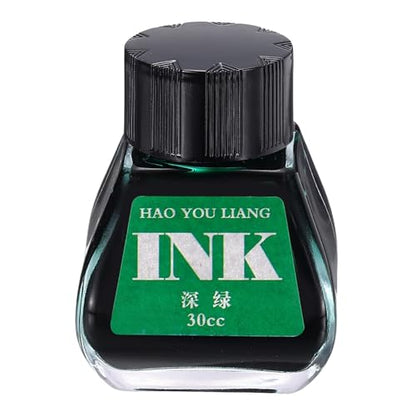 PATIKIL Fountain Pen Ink Dark Green, 30ml Calligraphy Pen Bottled Ink Non-Carbon Colorful Smooth Flow Color Dip Drawing Set Art Supplies for Writing Painting Journaling - color: Dark Green