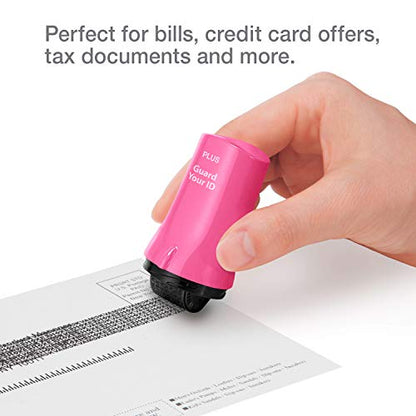Guard Your ID Advanced Security Roller 2.0 Identity Theft Prevention Stamping Pink - color: Pink, size: Regular