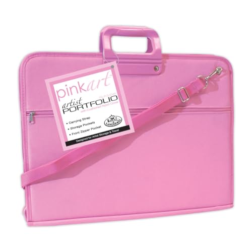 ROYAL BRUSH Pink Art Artist Portfolio Case, 14"X18" - color: Pink, size: UNITS