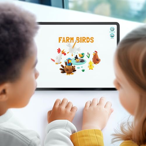 HEY CLAY Set - Colourful Modeling Air Dry Clay Kit for Kids 15 cans and Sculpting Tools with Fun Interactive Instructions App - Children 3+ (Farm Birds) - style: Farm Birds