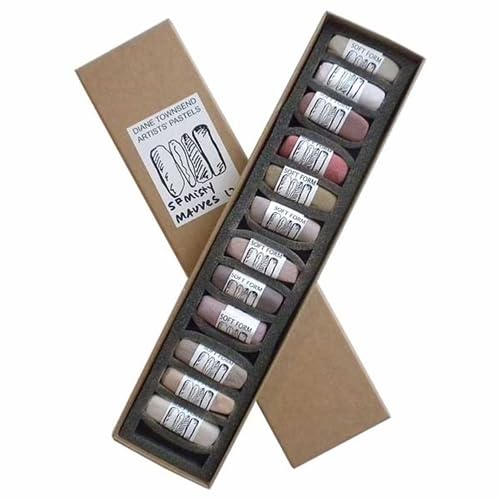 FineArtStore Diane Townsend Handmade Soft Pastel Sets - Misty Mauves Set of 12 Pastels