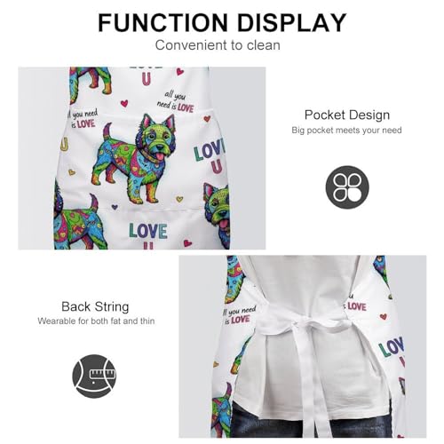 Chef Bib Apron for Restaurant, Anti-Stain with Pocket Adjustable, Cooking Dishwashing Lab Use - color: Style (542)