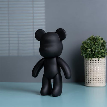 Fluid Bear 9 inch Black Mold Figure for Drip Pour Bear Painting and Home Decoration