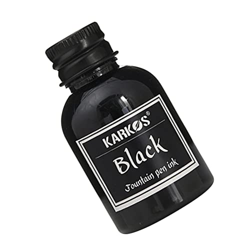 3PCS Calligraphy Pen Ink, Fountain Dip Pen Ink Set Non-Carbon Drawing Writing Art Craft Calligraphy Inks Bottles, Glass Dip Pen Ink 30ml - color: Black, size: 3 Pack