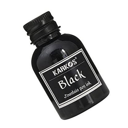 3PCS Calligraphy Pen Ink, Fountain Dip Pen Ink Set Non-Carbon Drawing Writing Art Craft Calligraphy Inks Bottles, Glass Dip Pen Ink 30ml - color: Black, size: 3 Pack