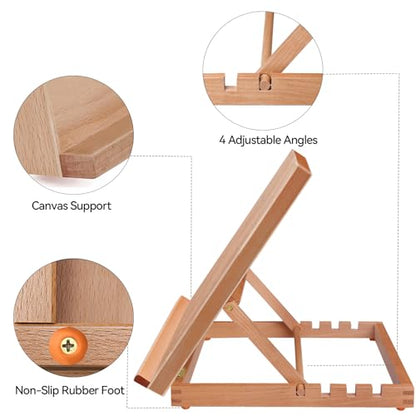Tabletop Easel A3 Painting Easel with Smooth Surface, Adjustable Angle Art Easel for Artists, Children, Beginners & Student - style: A3 Upgrade