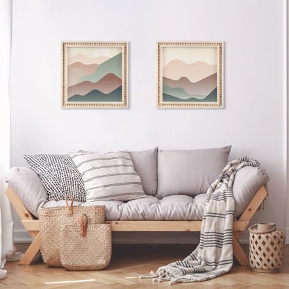Wenqik 4 Pack Beaded Wood Canvas Panels Unfinished Wooden Blank Framed Signs Boho Style Panel Boards Square Plaques for DIY Crafts Painting Pouring Drawing Art Projects (10 x 10 Inch) - size: 10 x 10 Inch