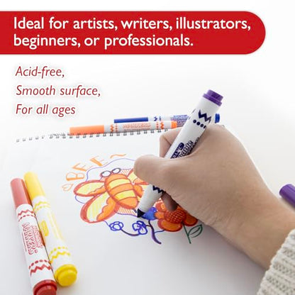 BAZIC Products Spiral Sketch Pad, Top Bound, 9 x 9 in, 40 Sheets, 2-Set | 40-sheet spiral sketch pad, smooth drawing paper for sketching, shading - size: 2-Pack