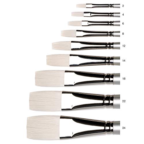 Winsor & Newton Artisan Paint Brush, Long Handle, Size 4, Flat - size: Size 4, style: Flat