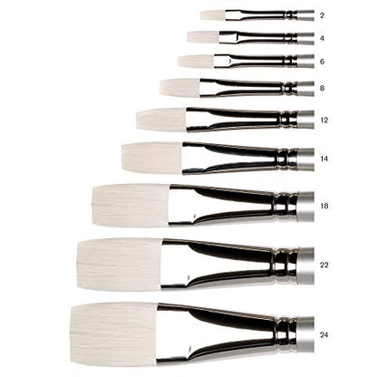 Winsor & Newton Artisan Paint Brush, Long Handle, Size 6, Flat - size: Size 6, style: Flat
