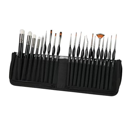 21pcs Paint Brush Set,Acrylic Paint Brushes, Paint Brushes with Dry, Angled Spot, Liner, Flat, Round, Acrylic Brush for Watercolor， Acrylic Canvas Paintings, Face Painting, Body Painting - size: 21pcs